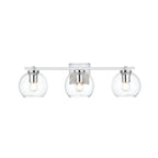 Applique de salle de bain Julian 1 lumière noire et transparente