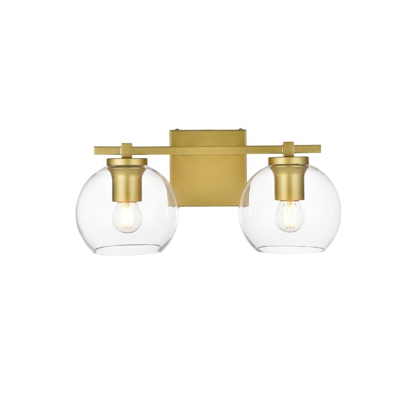 Applique de salle de bain Julian 1 lumière noire et transparente