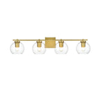 Applique de salle de bain Julian 1 lumière noire et transparente