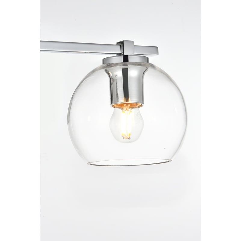 Applique de salle de bain Julian 1 lumière noire et transparente