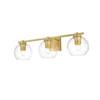 Applique de salle de bain Julian 1 lumière noire et transparente