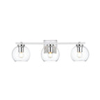 Applique de salle de bain Julian 1 lumière noire et transparente