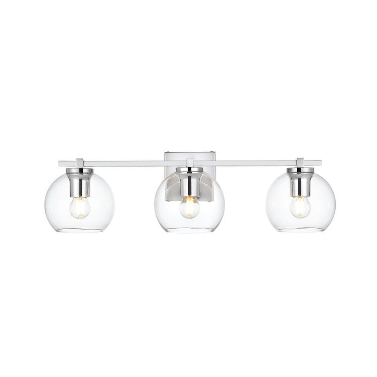 Applique de salle de bain Julian 1 lumière noire et transparente