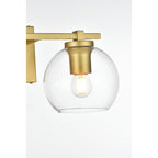 Applique de salle de bain Julian 1 lumière noire et transparente