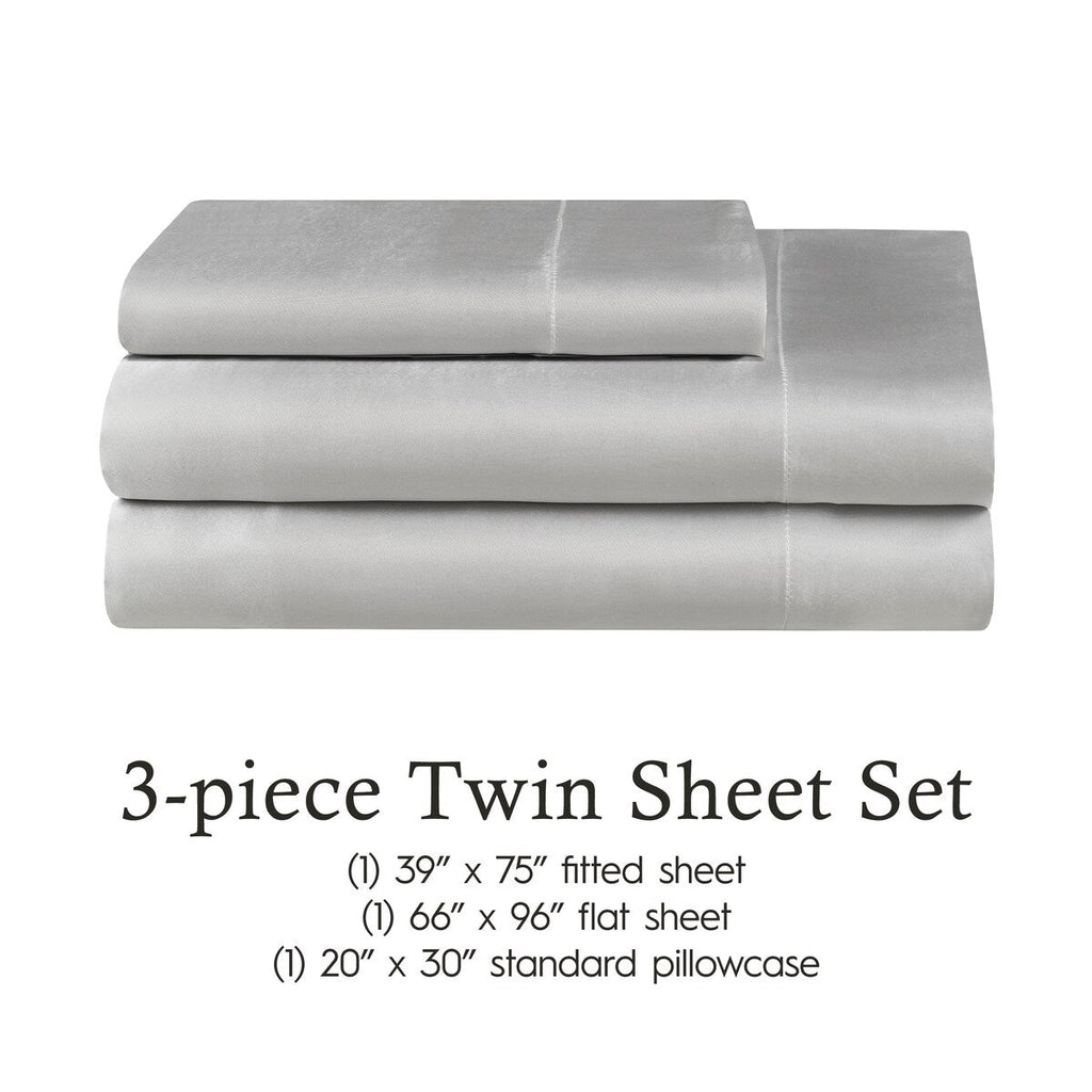 Parures de draps en satin soyeux Juliette LeBlanc New York