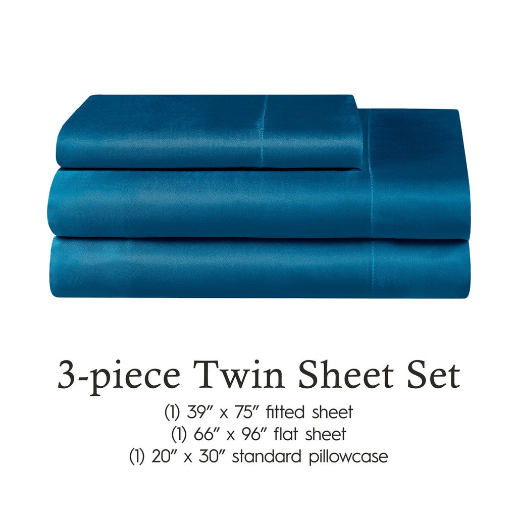 Parures de draps en satin soyeux Juliette LeBlanc New York