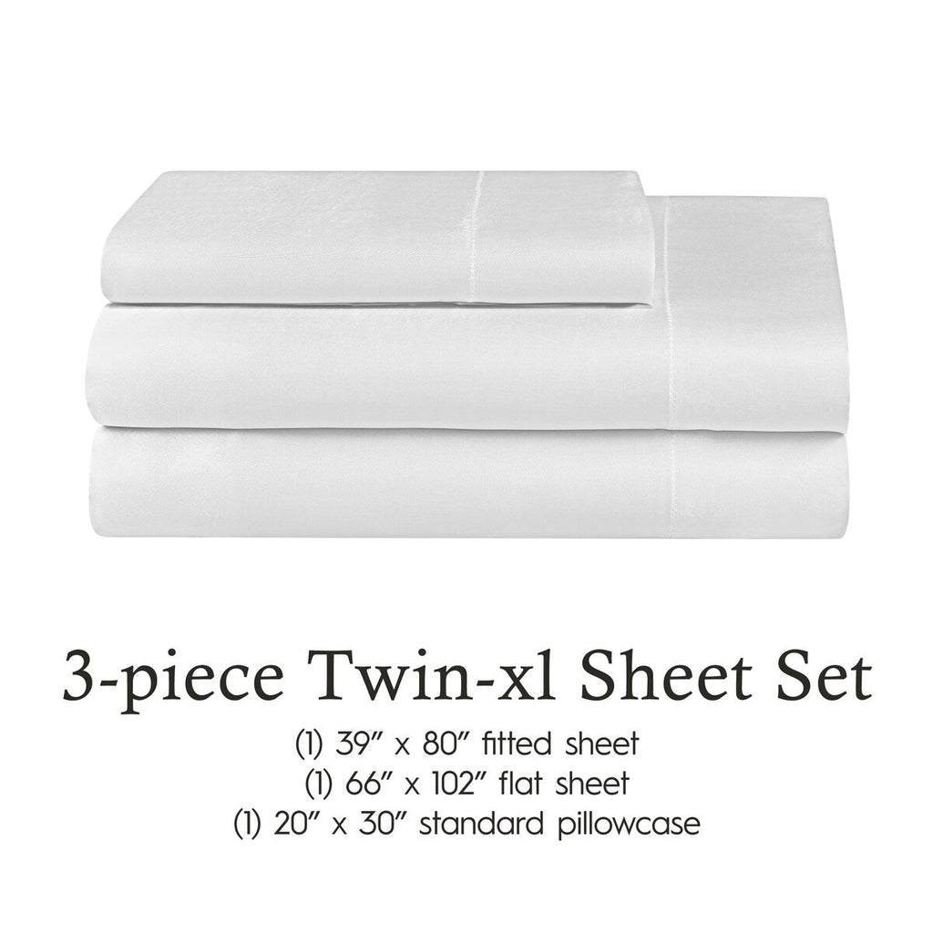 Parures de draps en satin soyeux Juliette LeBlanc New York