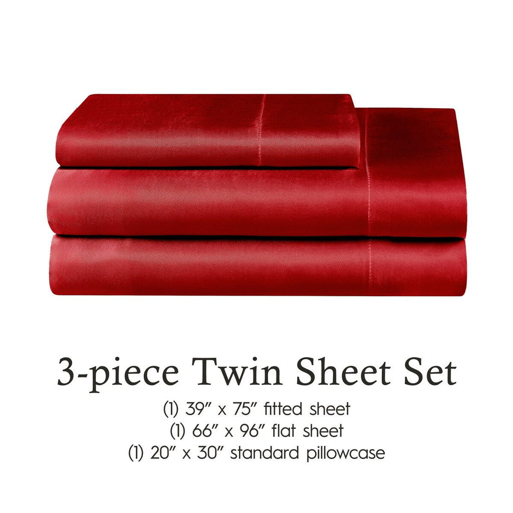 Parures de draps en satin soyeux Juliette LeBlanc New York