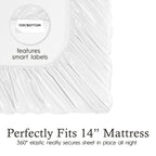 Parures de draps en satin soyeux Juliette LeBlanc New York