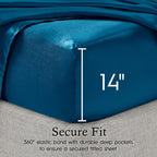 Parures de draps en satin soyeux Juliette LeBlanc New York