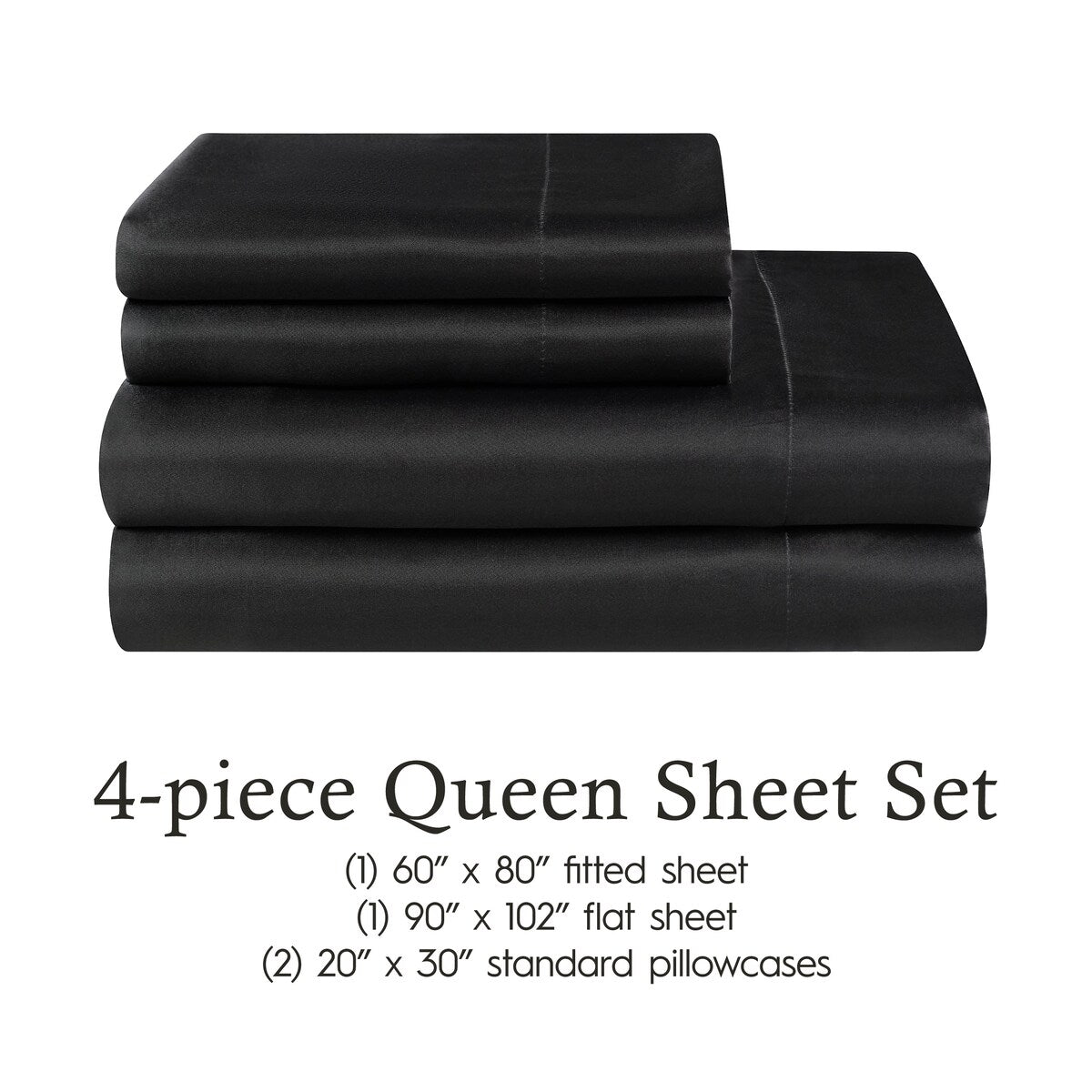Parures de draps en satin soyeux Juliette LeBlanc New York