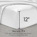 Parures de draps en satin soyeux Juliette LeBlanc New York