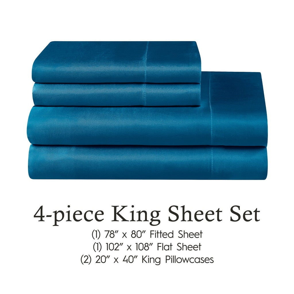 Parures de draps en satin soyeux Juliette LeBlanc New York
