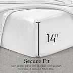 Parures de draps en satin soyeux Juliette LeBlanc New York