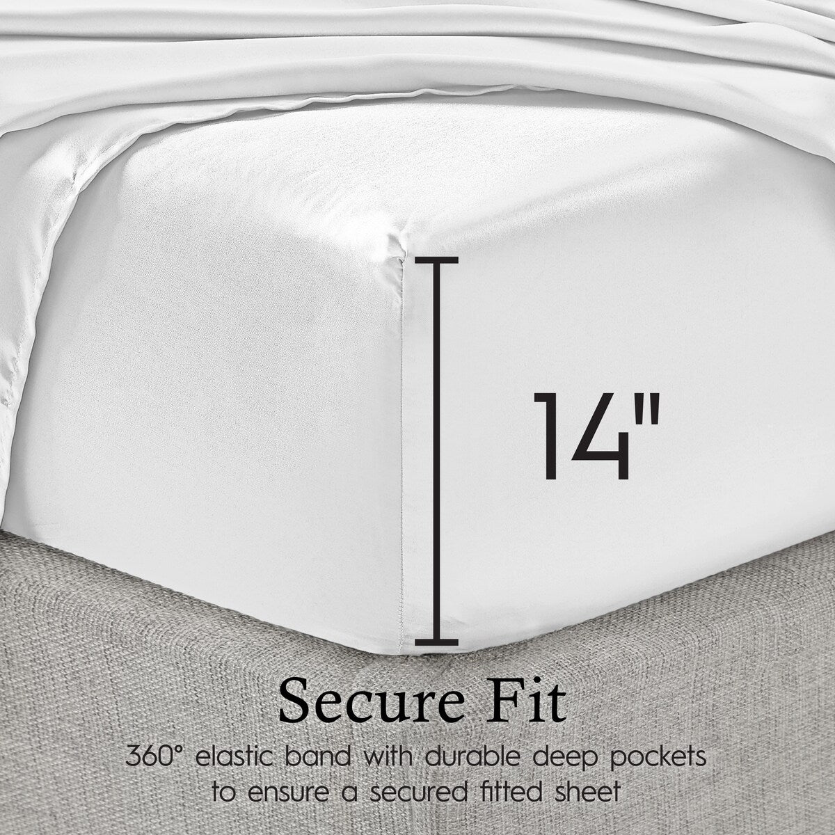 Parures de draps en satin soyeux Juliette LeBlanc New York