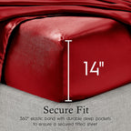 Parures de draps en satin soyeux Juliette LeBlanc New York