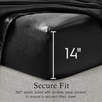 Parures de draps en satin soyeux Juliette LeBlanc New York