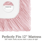 Parures de draps en satin soyeux Juliette LeBlanc New York