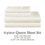 Parures de draps en satin soyeux Juliette LeBlanc New York