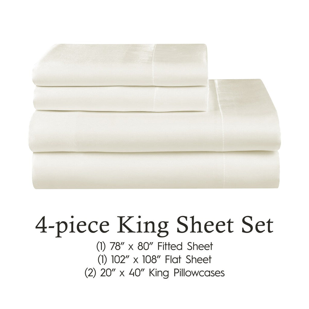 Parures de draps en satin soyeux Juliette LeBlanc New York