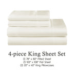 Parures de draps en satin soyeux Juliette LeBlanc New York