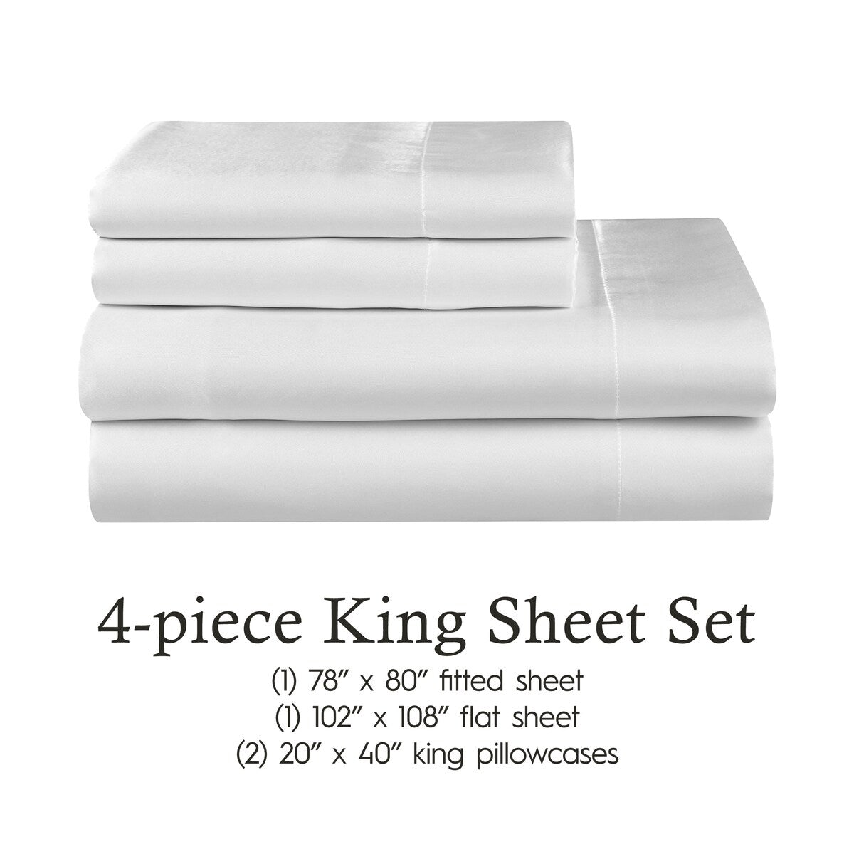Parures de draps en satin soyeux Juliette LeBlanc New York