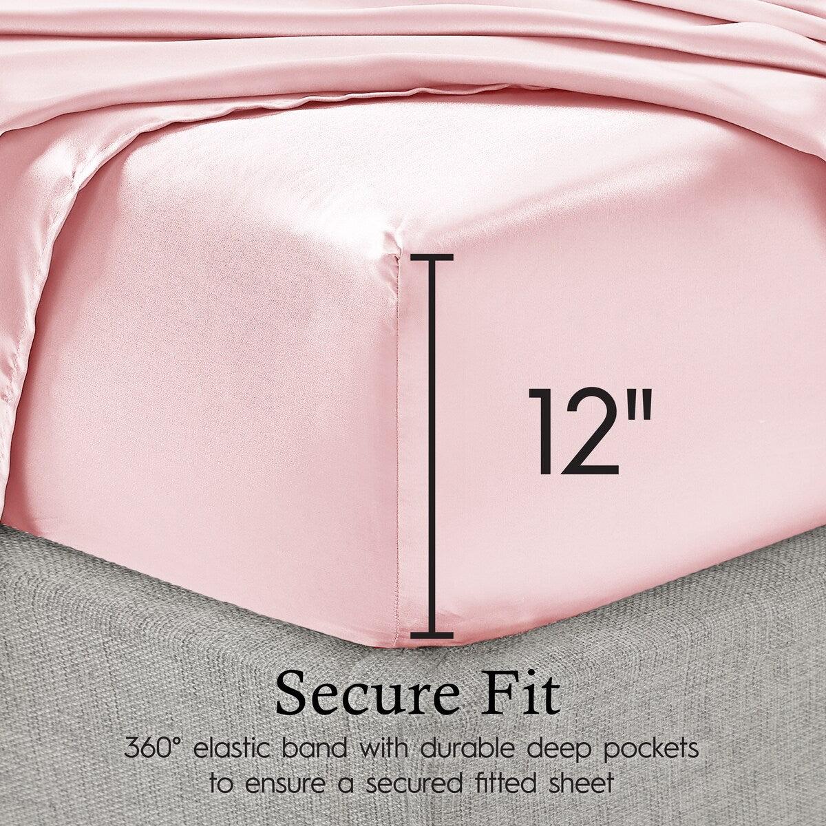Parures de draps en satin soyeux Juliette LeBlanc New York