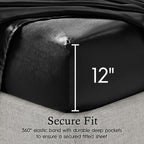 Parures de draps en satin soyeux Juliette LeBlanc New York