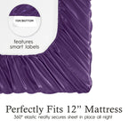 Parures de draps en satin soyeux Juliette LeBlanc New York