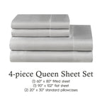 Parures de draps en satin soyeux Juliette LeBlanc New York