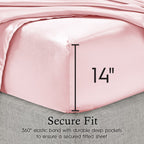 Parures de draps en satin soyeux Juliette LeBlanc New York