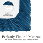 Parures de draps en satin soyeux Juliette LeBlanc New York