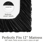 Parures de draps en satin soyeux Juliette LeBlanc New York