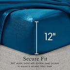 Parures de draps en satin soyeux Juliette LeBlanc New York