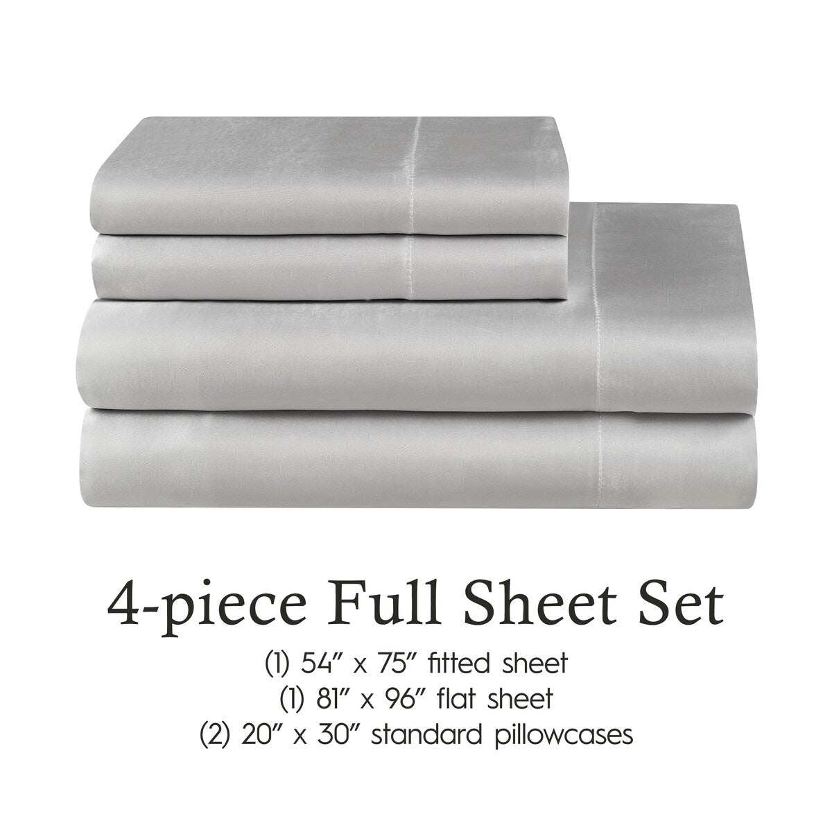 Parures de draps en satin soyeux Juliette LeBlanc New York