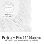 Parures de draps en satin soyeux Juliette LeBlanc New York