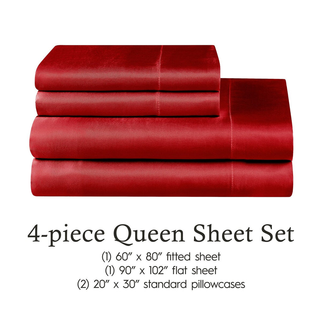 Parures de draps en satin soyeux Juliette LeBlanc New York