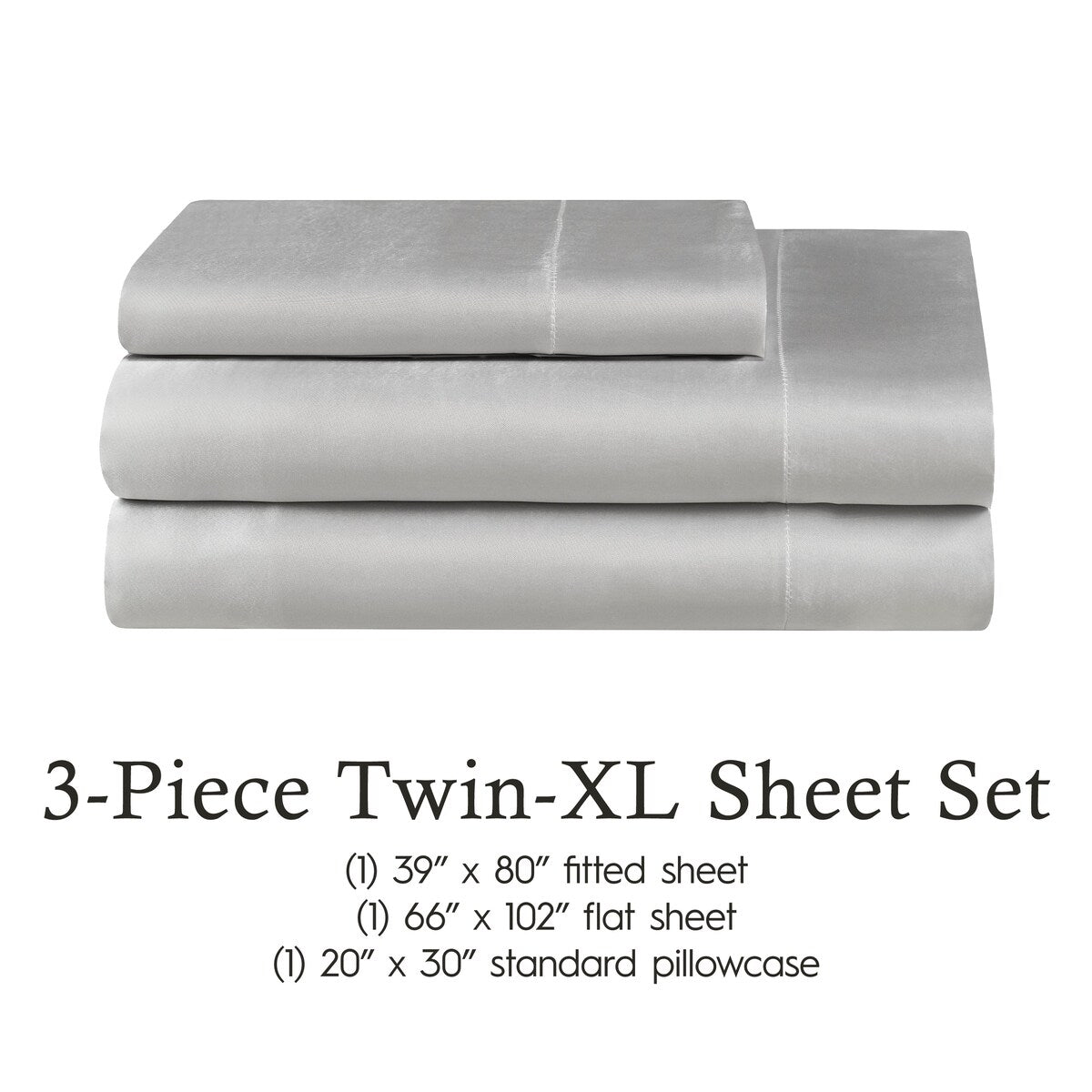 Parures de draps en satin soyeux Juliette LeBlanc New York