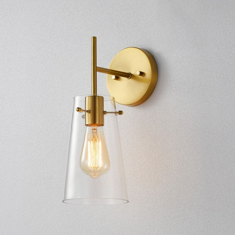 Applique murale moderne à bras KAWOTI de 5 po de largeur et 1 ampoule