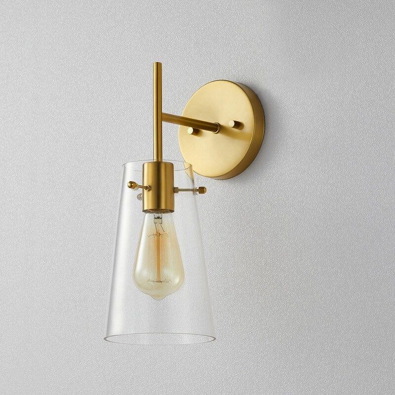 Applique murale moderne à bras KAWOTI de 5 po de largeur et 1 ampoule