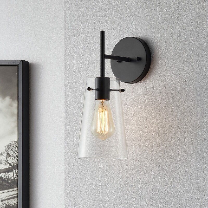 Applique murale moderne à bras KAWOTI de 5 po de largeur et 1 ampoule