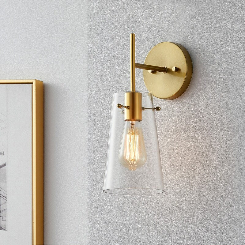 Applique murale moderne à bras KAWOTI de 5 po de largeur et 1 ampoule