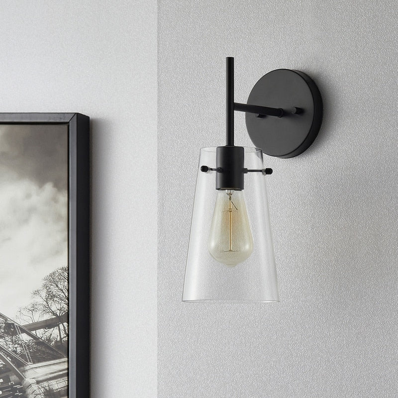 Applique murale moderne à bras KAWOTI de 5 po de largeur et 1 ampoule