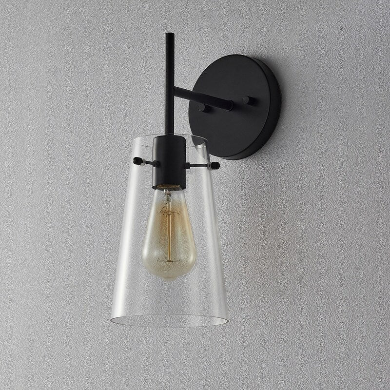 Applique murale moderne à bras KAWOTI de 5 po de largeur et 1 ampoule
