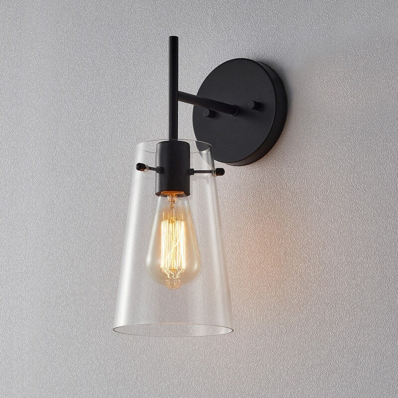 Applique murale moderne à bras KAWOTI de 5 po de largeur et 1 ampoule