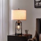 Ensemble de lampes de table KAWOTI de 21,5 pouces avec veilleuse, ports USB et ampoules