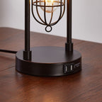 Ensemble de lampes de table KAWOTI de 21,5 pouces avec veilleuse, ports USB et ampoules