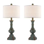 Ensemble de lampes de table KAWOTI 25,5 pouces avec ports USB et ampoules (lot de 2) - L 12 x H 25,5