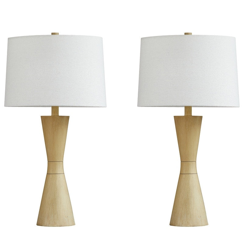 Ensemble de 2 lampes de table effet vieilli KAWOTI 27