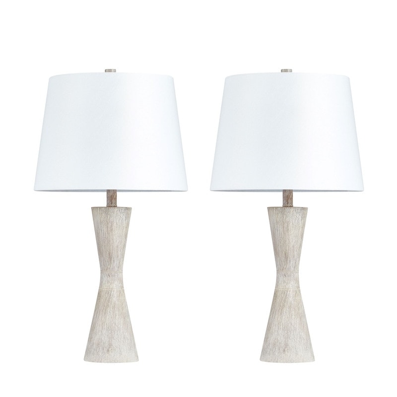 Ensemble de 2 lampes de table effet vieilli KAWOTI 27